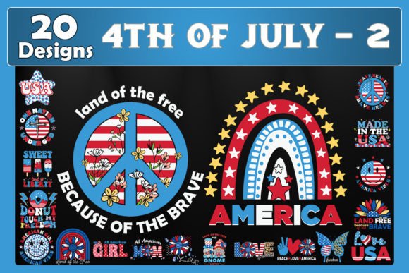 4th of July Bundle SVG 20 Designs
