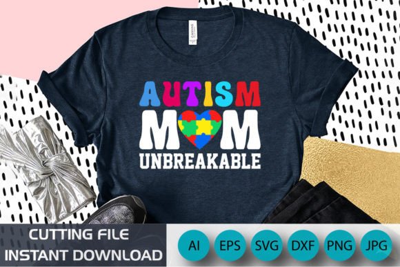 Autism Mom PNG: A Thoughtful Embroidery Design