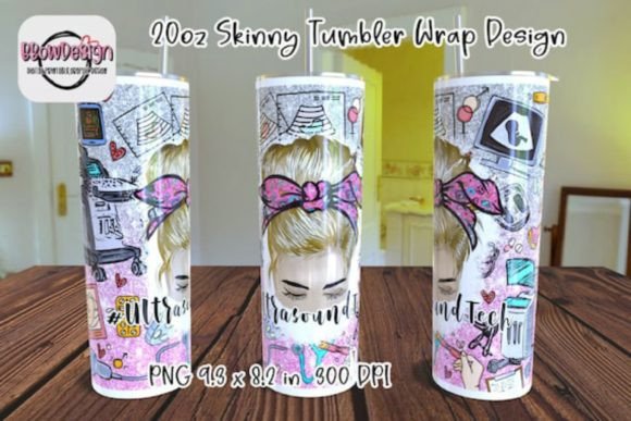 Ultrasound Tech Blond Hair 20oz Skinny