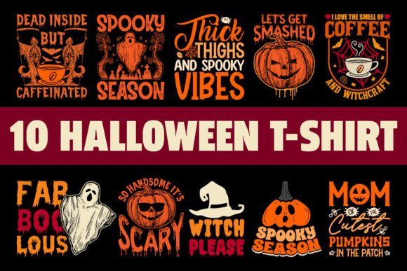 Vintage Halloween T-Shirts Bundle